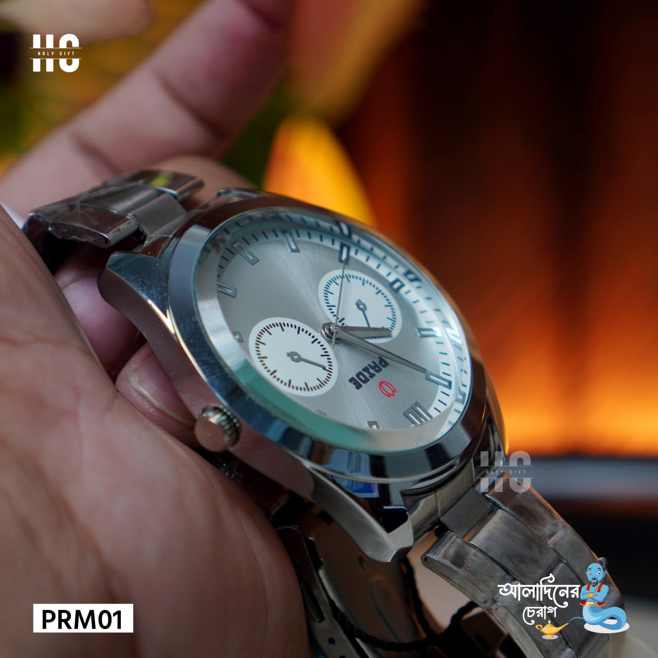 Men Luruxy Stainless Steel Business Waterproof Watch For Man Pride PRM-01