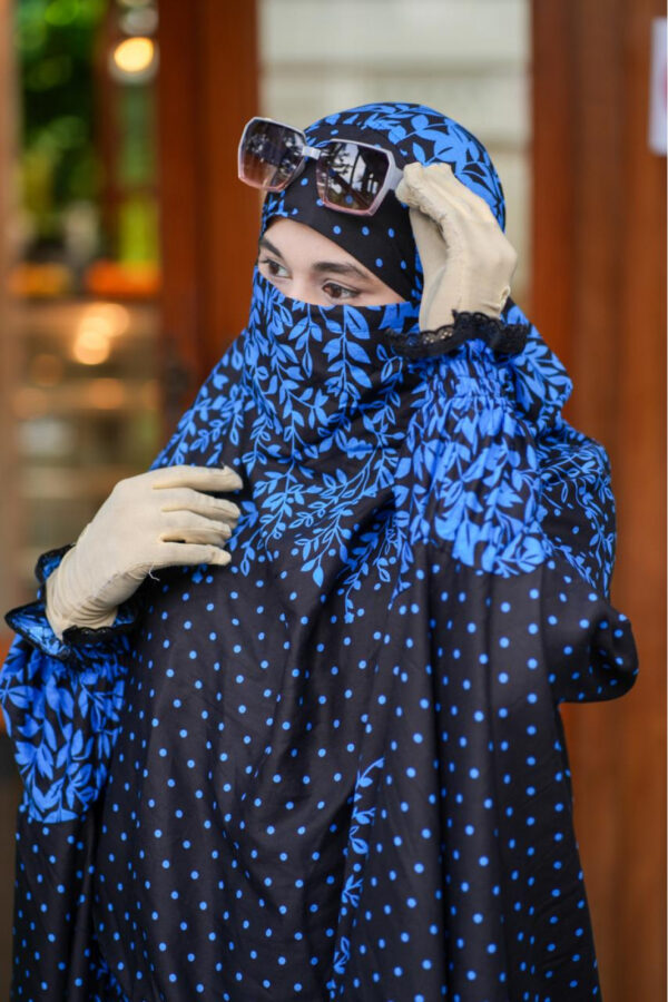 Khimar blue color