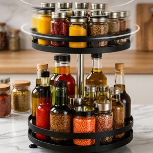 2-Layer Round Shape Storage Rack